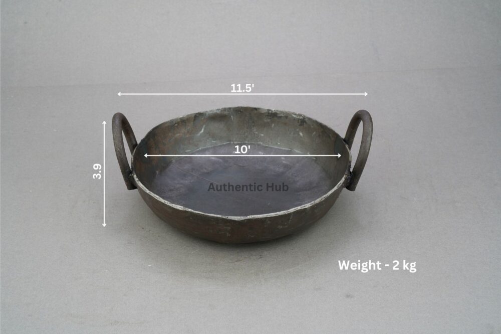 10 inch iron kadai - Image 3