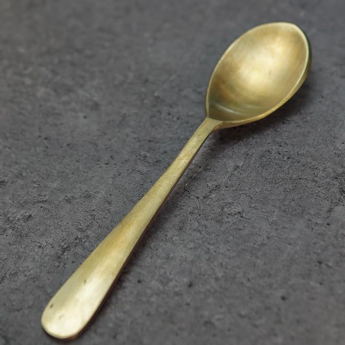 Handcrafted Indian Bronze Spoon Set Of 6