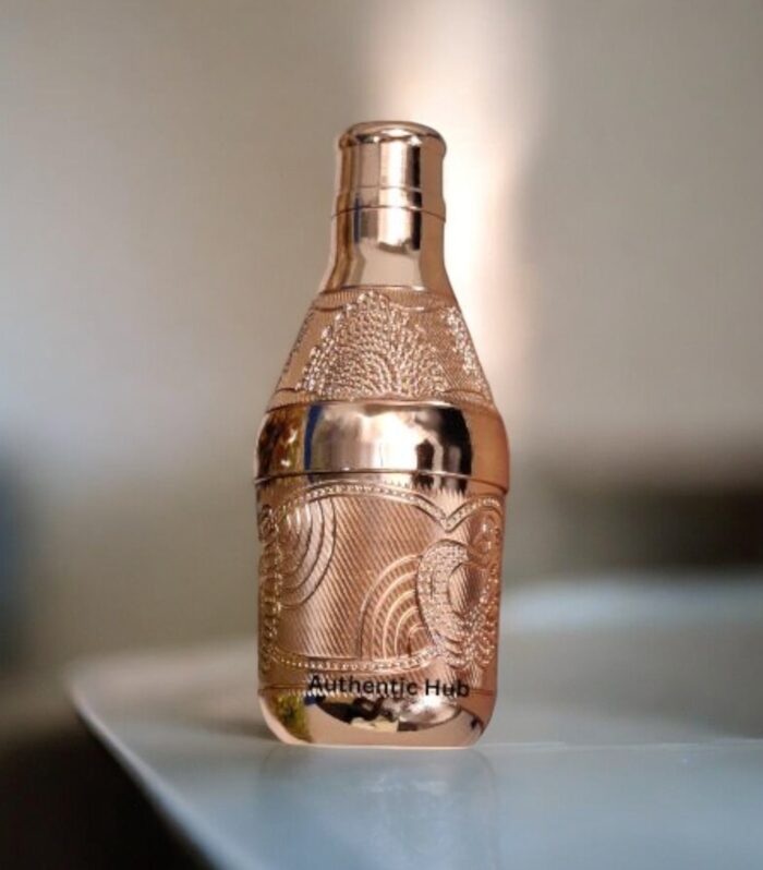 Rose gold mukhwas bottle