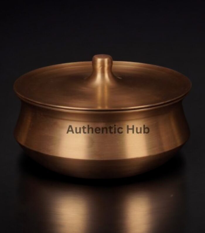 Bronze Serving Handi With Lid- 6.5 inch