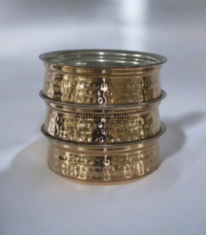 hammered serving bowl set of 3