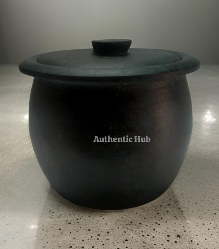 Stone curd jar with lid