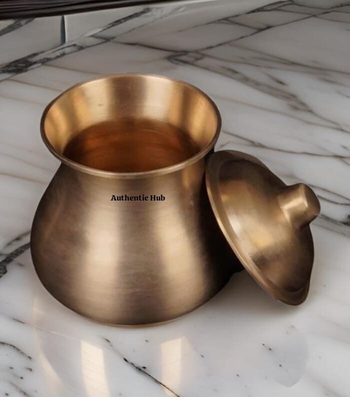 Bronze Ghee Pot With Lid- 200 ml