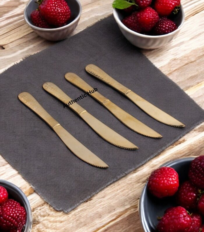 Indian Brass Butter Knife set- 6 pcs
