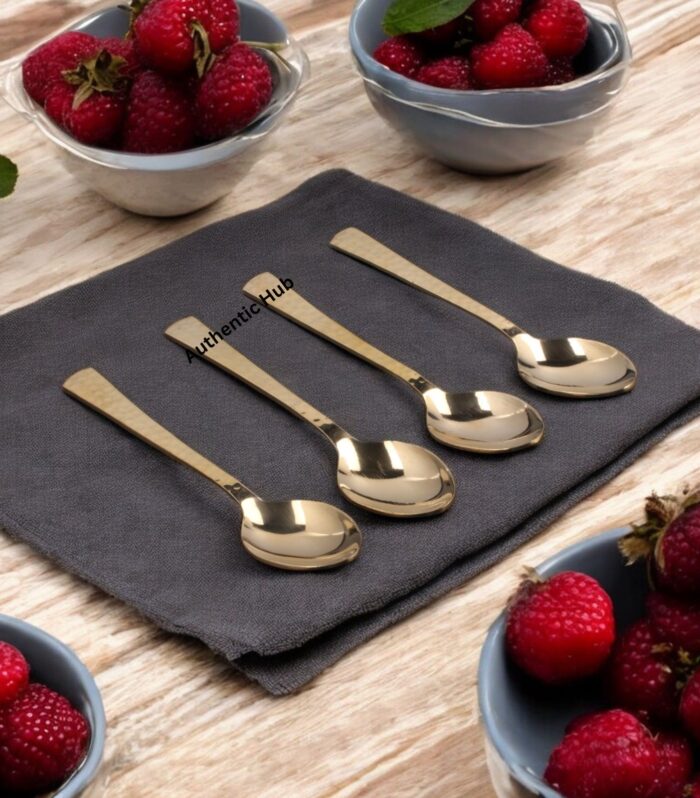 Indian Brass Spoon Set-  6 pcs
