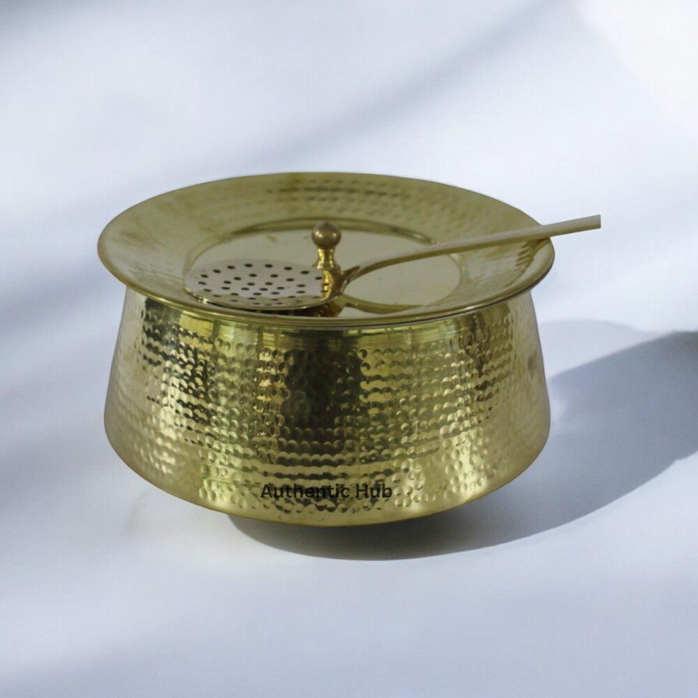 Indian Handcrafted Brass Handi- 4 Liter