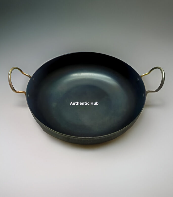 10 inch iron kadai with steel handle