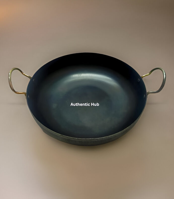 13 inch iron kadai with steel handle