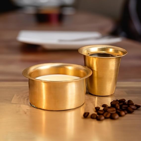 Set of 12 matte brass dabara