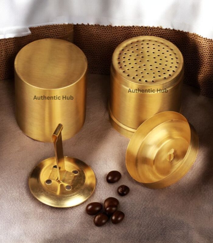 Matte brass 8 cup filter