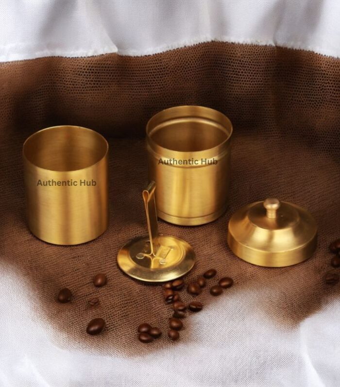 Matte brass 6 cup filter