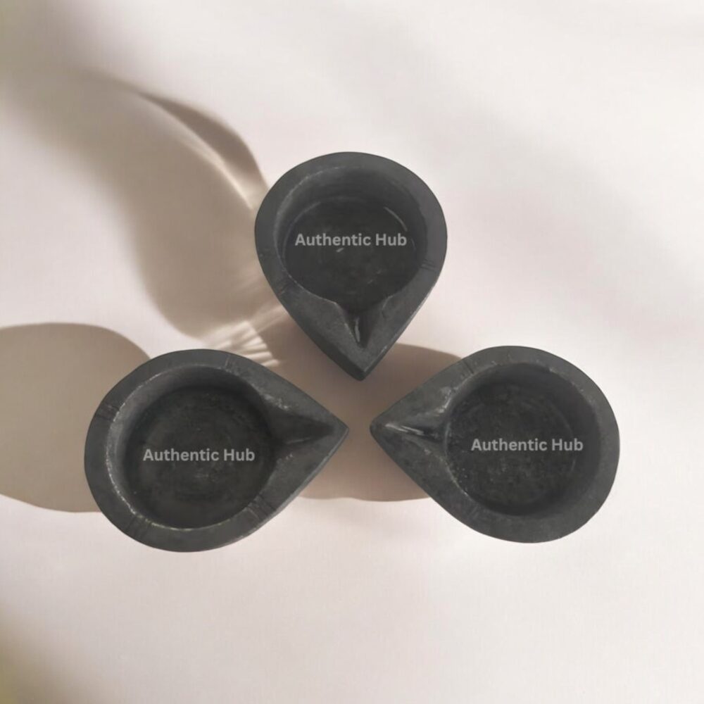 Stone 4 inch diya set of 3