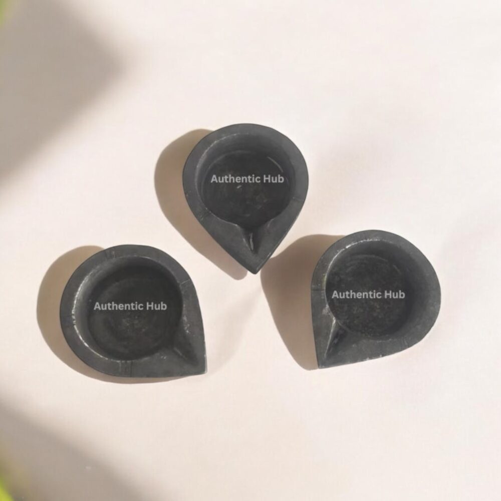 Stone 4 inch diya set of 3 - Image 2