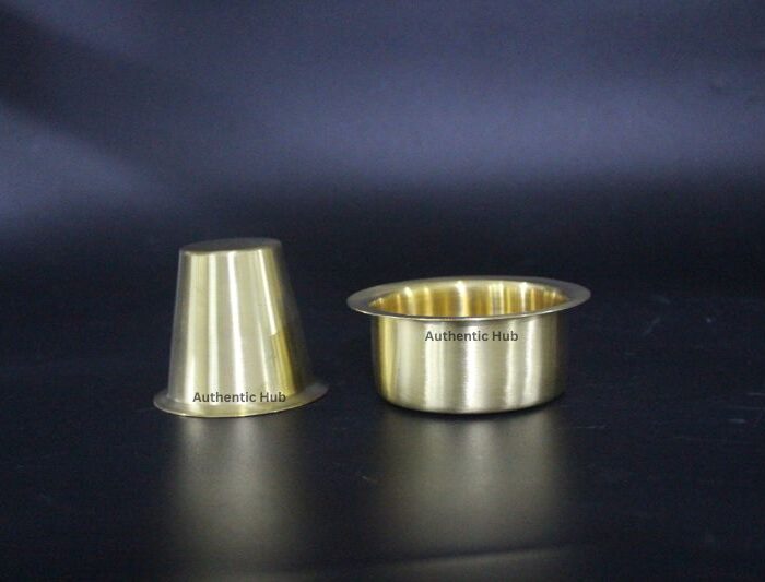 Set of 14 matte brass dabara
