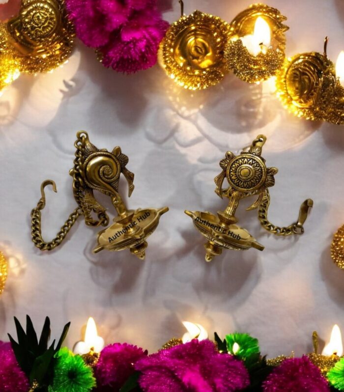 Brass Shangh & Chakra Design Wall Hangings
