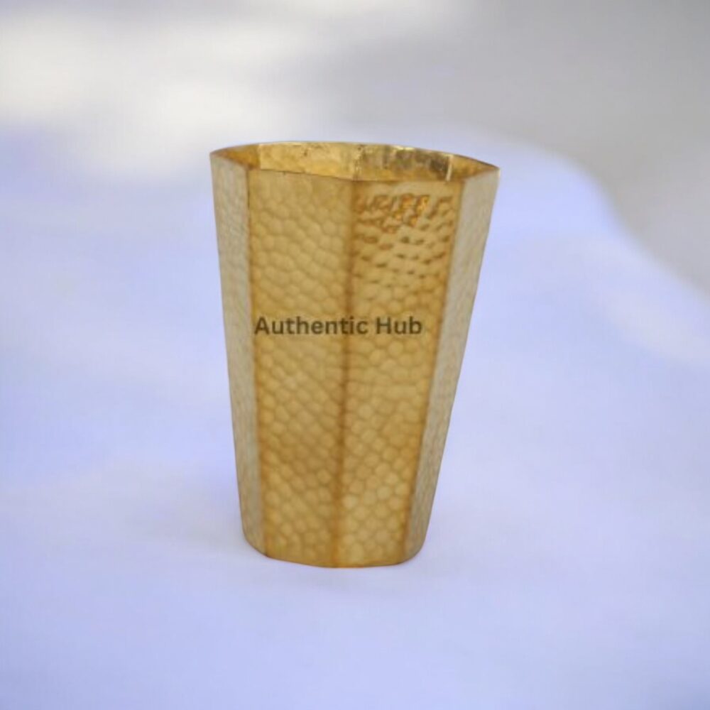 Brass octagon dinner set - Image 4