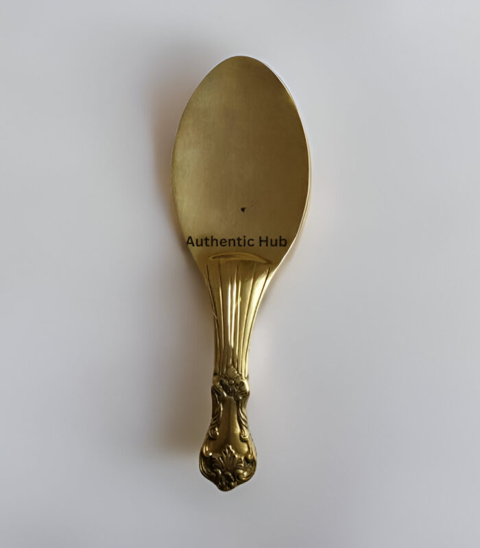 Brass ladle with designed handle